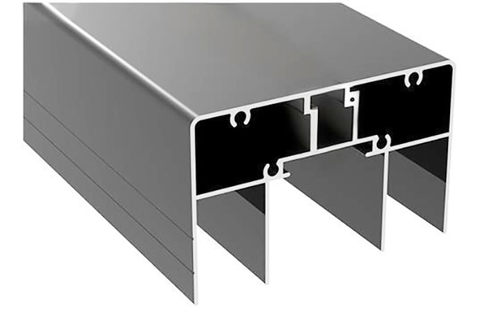 鋁型材定制開模氟碳灰色隔斷鋁型材-4